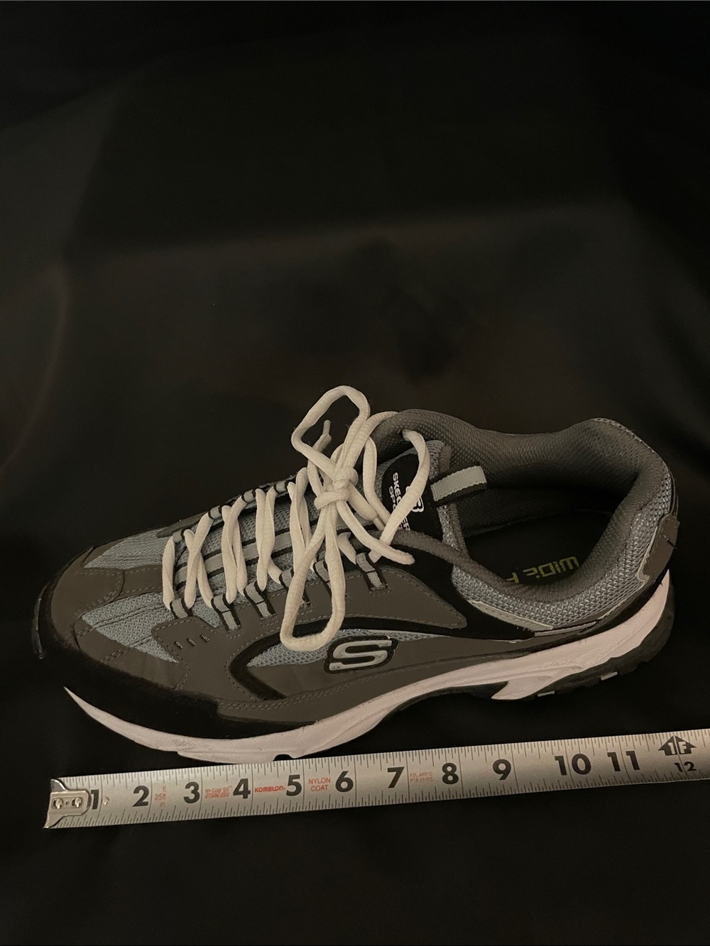 Men's EUC Sz 12 Skechers Stamina-Cutback sneakers in the charcoal/black colorway - Picture 6 of 11